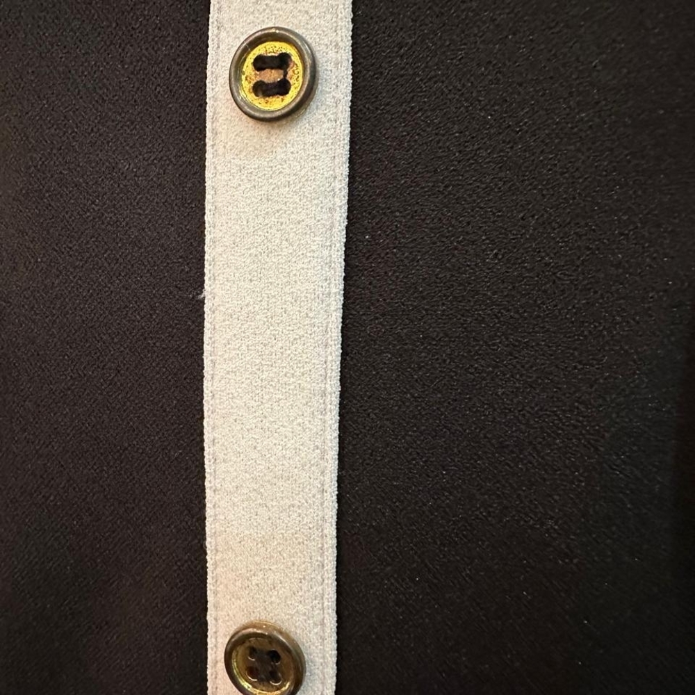 Shelby & Palmer Black Shift Dress with White Trim - Picture 4 of 5